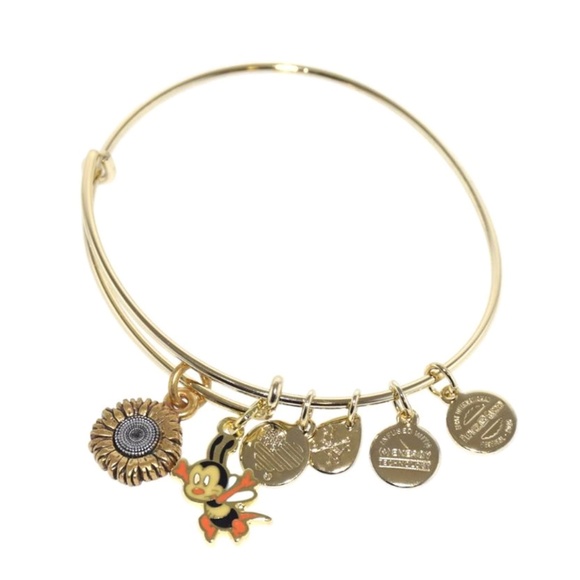 Alex and Ani Jewelry - 2020 Disney Epcot Flower Garden Alex and Ani Spike Bee Bracelet Gold - NEW